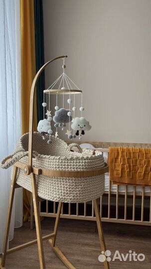 Люлька колыбель вязаная