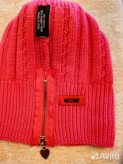 Шапка женская вязаная италия moschino