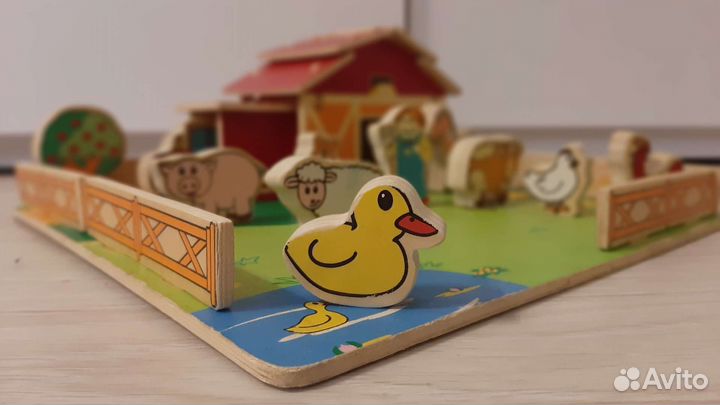 Игрушка Ферма деревянная