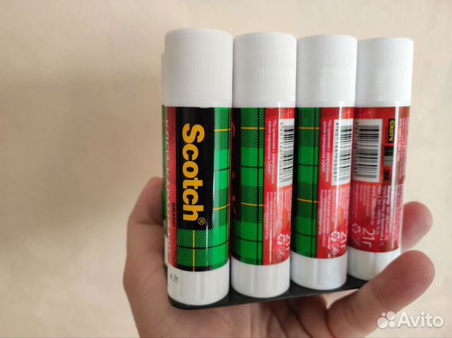 Канцелярский клей карандаш Scotch Crystal