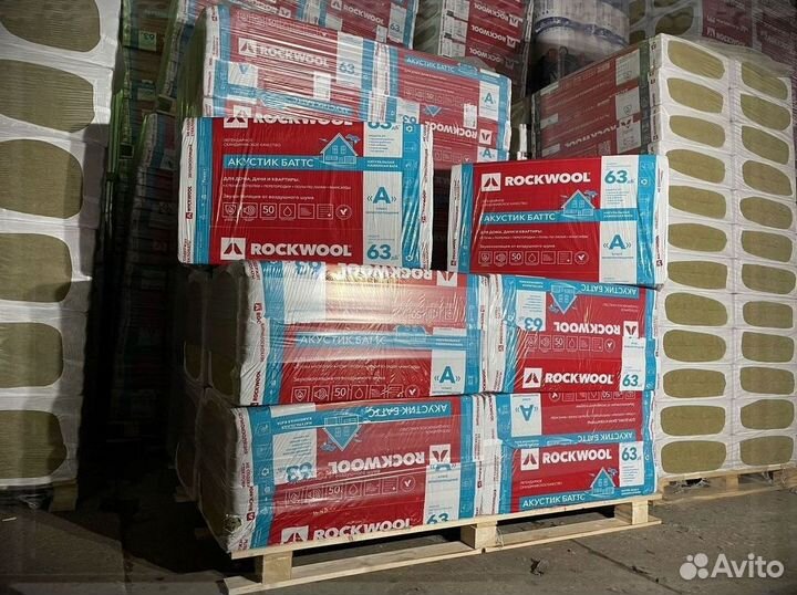 Утеплитель Rockwool Акустик Батс 100 за м2