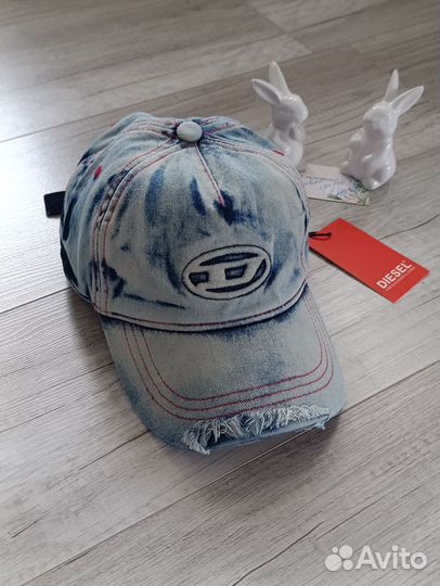 Кепка бейсболка Diesel джинса премиум