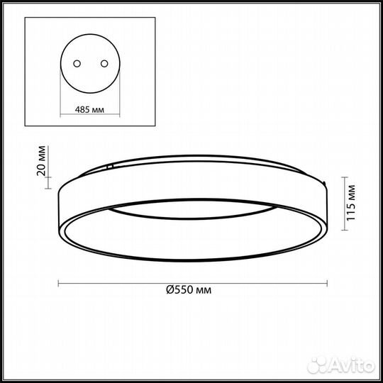 Светильник потолочный Odeon Light 4062/50CL