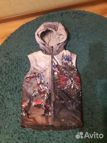 Новый жилет с трансформерами р.134-140