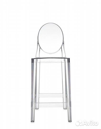 Стул полубарный Kartell прозрачный Италия