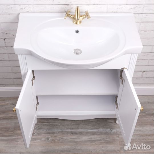 Мебель для ванной ValenHouse Эллина 80 белая, 2 дв