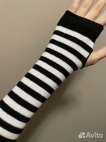 Митенки полосатые