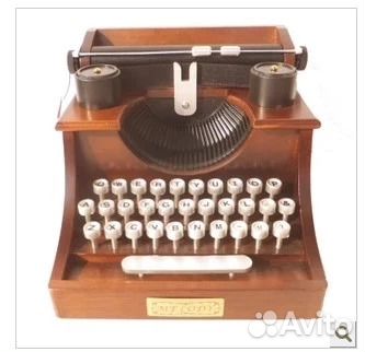 Музыкальная шкатулка печатная машинка
