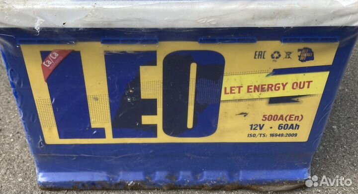 Аккумулятор автомобильный Leo 60 ач 500А