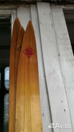 Лыжи деревянные