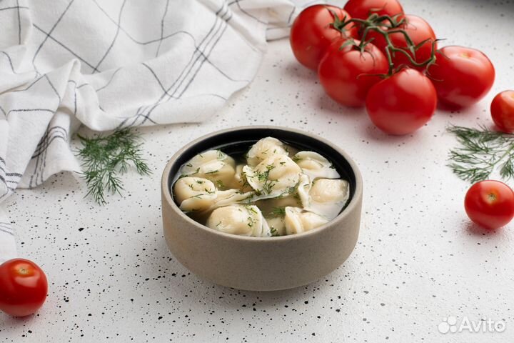 Пельмени ручной лепки и вареники домашние