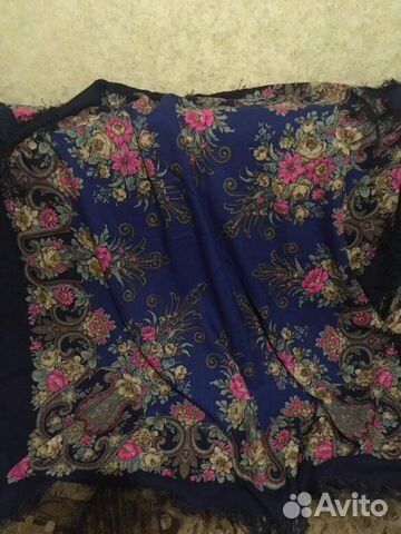 Платок шаль Павлопосадский