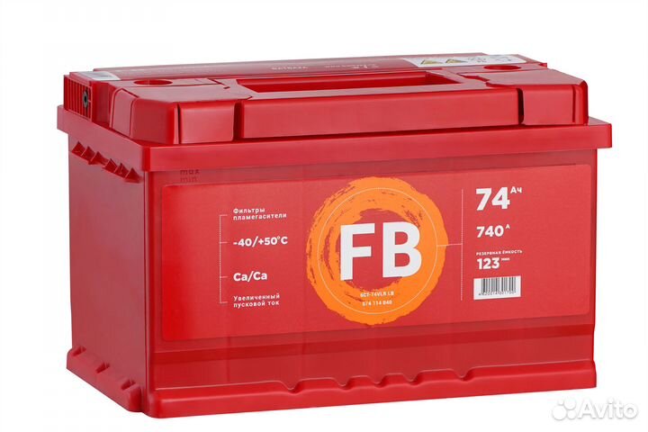 Аккумулятор автомобильный FB 6ст-74 VLR LB