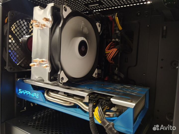 Игровой пк Xeon 2690V3/ 16Gb/ SSD+HDD/ RX 590 8Gb