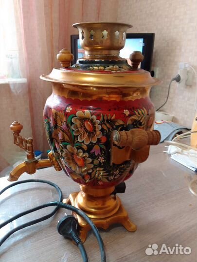 Самовар электрический расписной СССР