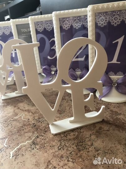 Свадебные украшения на стол