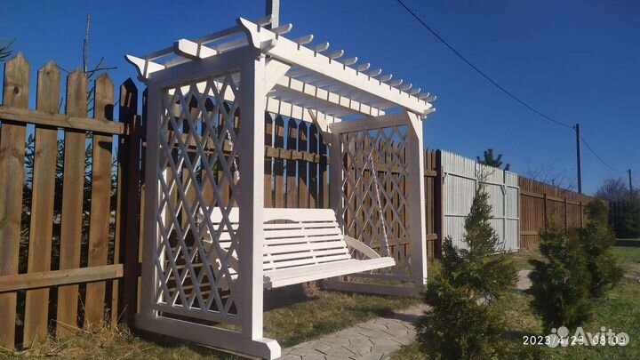 Качели садовые пергола