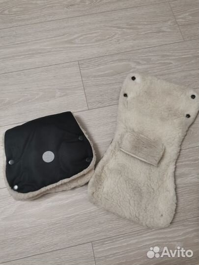 Муфта для рук на ручку коляски зимняя