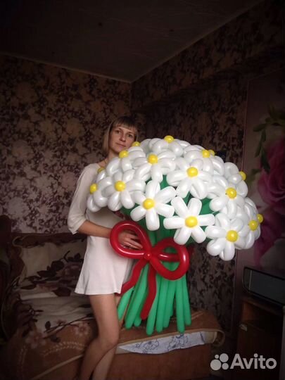 Цветы из воздушных шаров