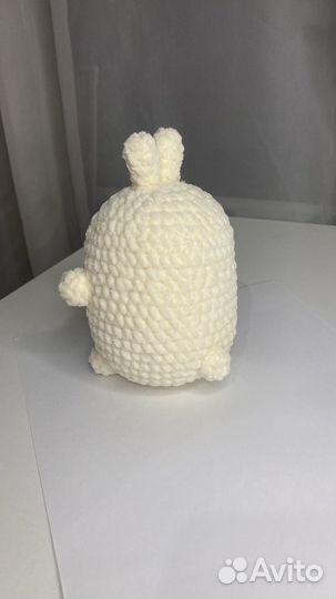 Вязанный зайка. Плюшевые игрушки. Амигуруми зайка