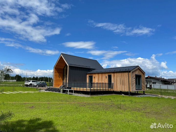 Барнхаус из полистиролбетона 104 кв м