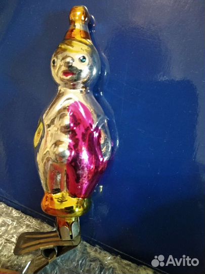 Елочные игрушки СССР стеклянные