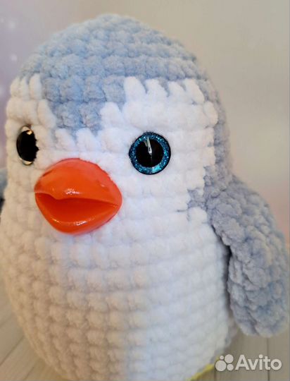 Плюшевый пингвин ручной работы