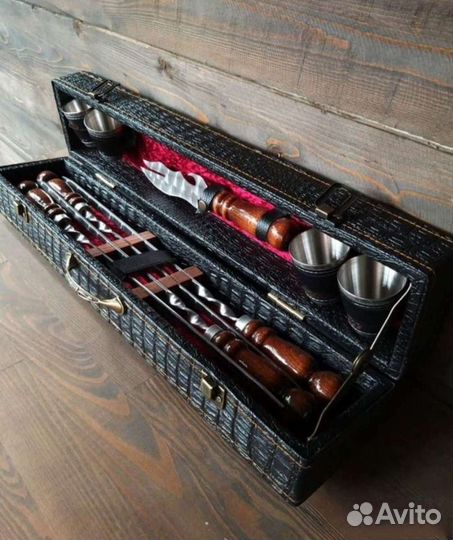 Мужской подарочный набор шампуров