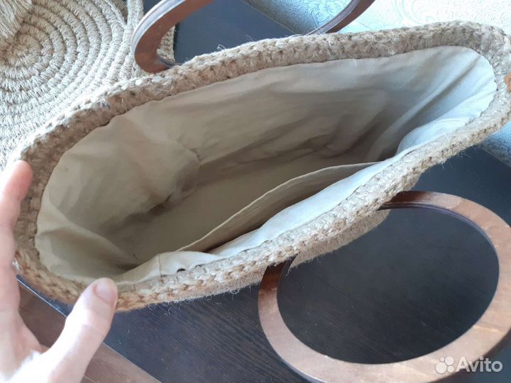 Сумка вязаная из джута