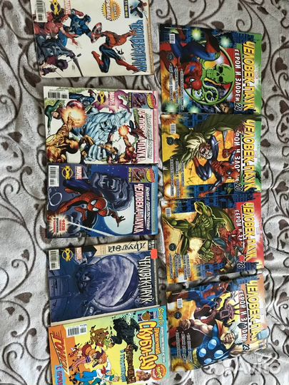 Комиксы (Человек-паук, Черепашки-ниндзя, один коми