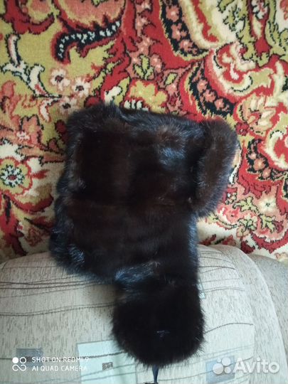 Норковая шапка мужская ушанка