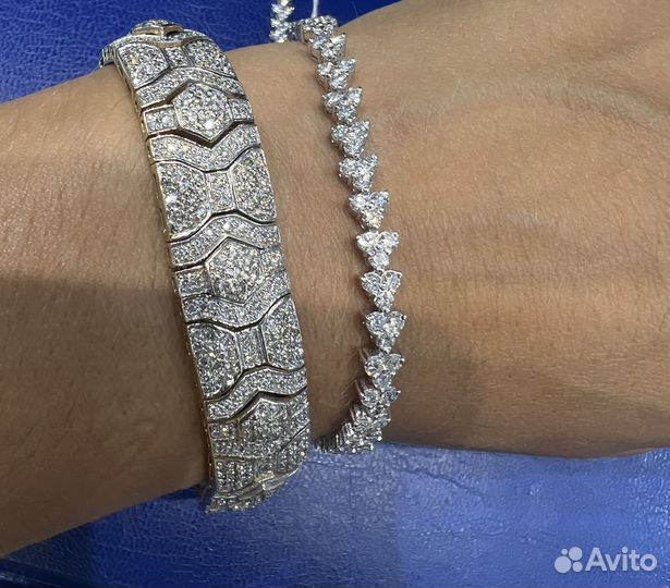 Золотой браслет с бриллиантами