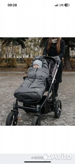 Зимний конверт в коляску