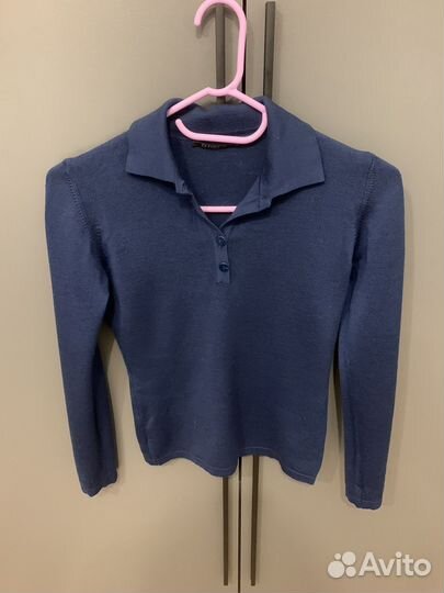 Джемпер поло шерсть