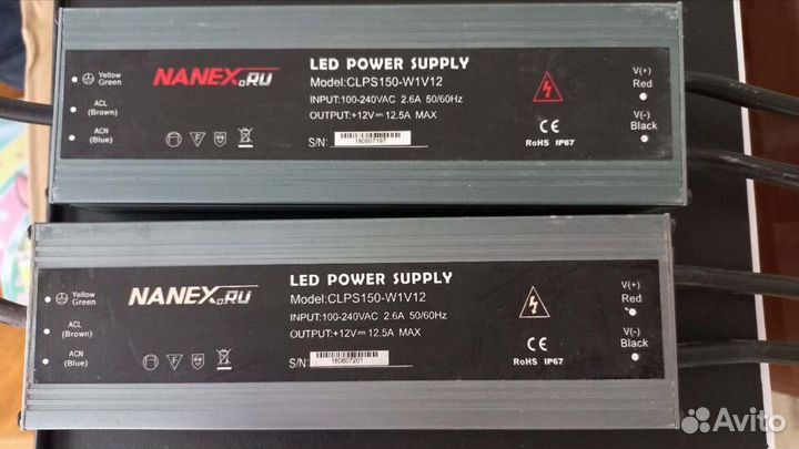 Блок питания clps150-W1V12(12V, 150W, 12.5A, IP67)