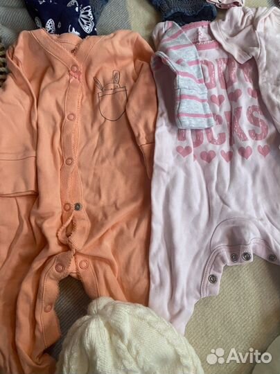 Вещи F&F, next пакетом на девочку 0-3 месяца