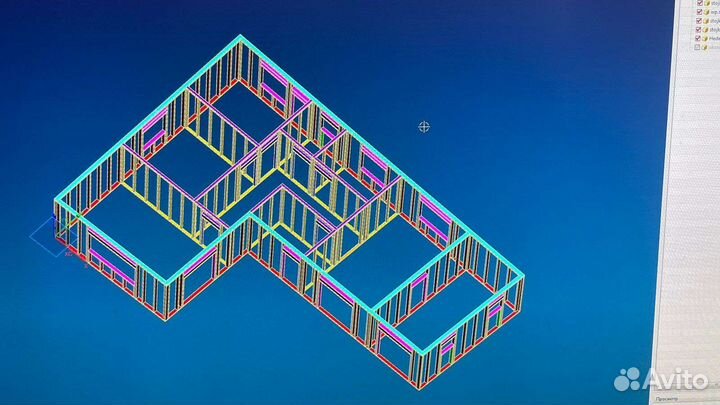 Проект каркаса дома 16х11