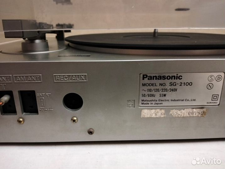 Музыкальный центр panasonic с винилом