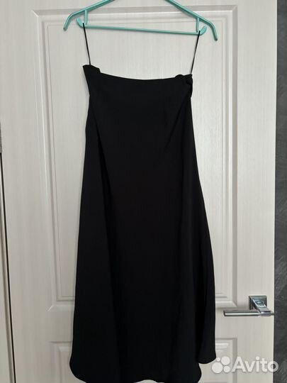 Юбка-трапеция атласная