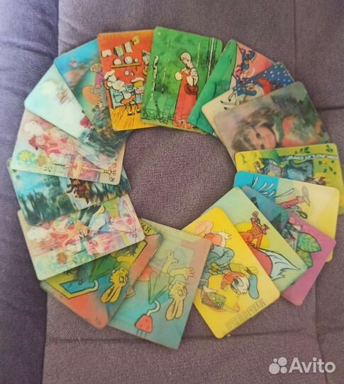 Переливные календарики СССР