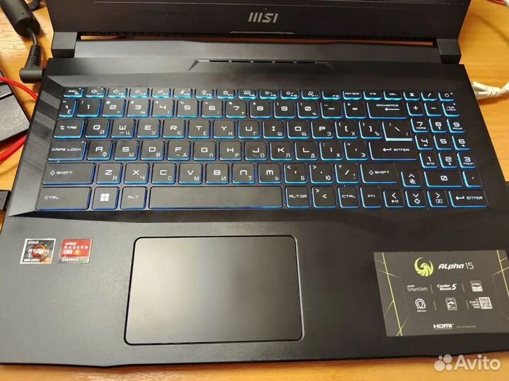 Игровой MSI, 144 Гц, Ryzen 6/12 ядер, RX 6600M 8gb