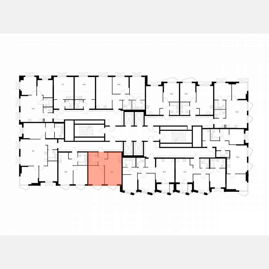 1-к. квартира, 38,5 м², 18/32 эт.