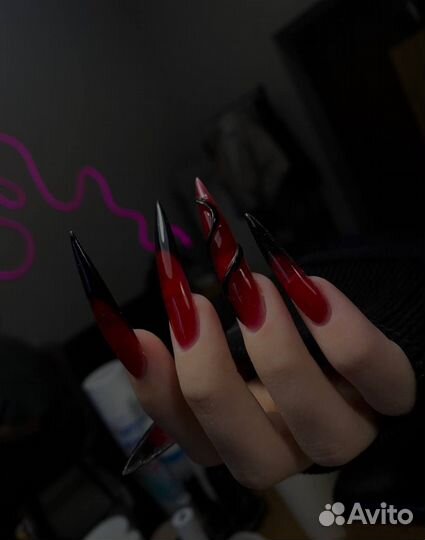 Маникюр с наращиванием