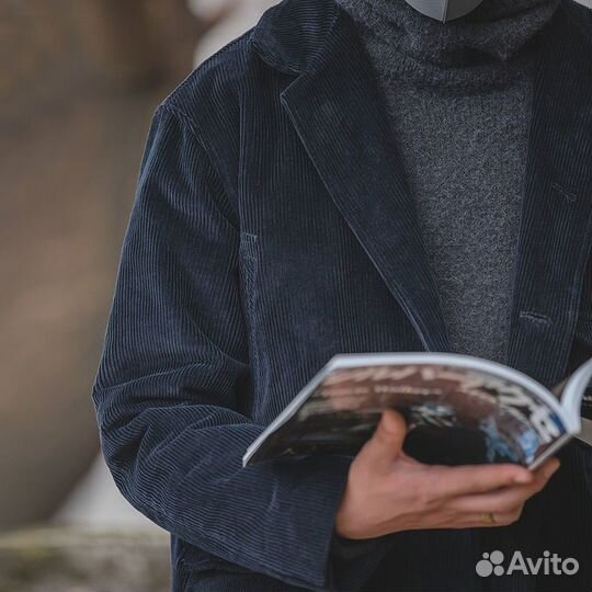 Винтажное вельветовое пальто