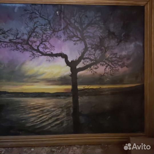 Картина маслом на холсте пейзаж большая