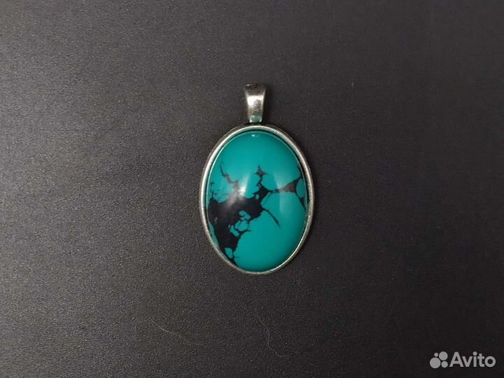 Кулон 1.8х2.5 см (Осадочная Морская Яшма)