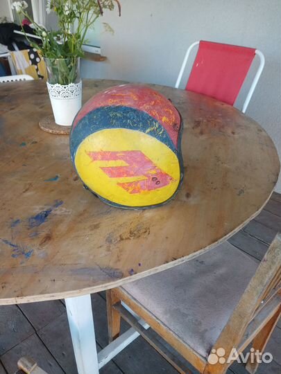 Ретро мото шлем