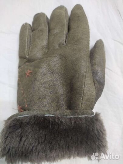 Перчатки женские замшевые