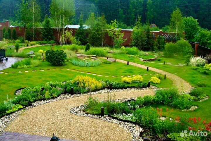 Рулонный газон с укладкой