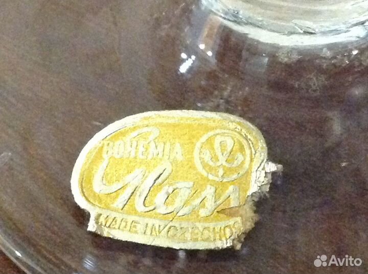 Винтаж Хрустальные фужеры bohema времён СССР